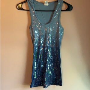 Sequin tank top
